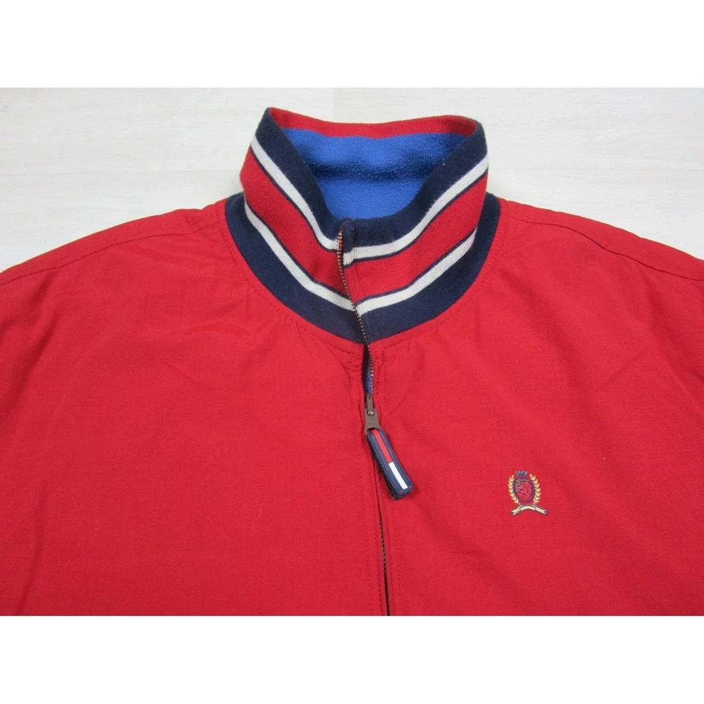 Vintage Tommy Hilfiger Down Puffer Jacket Reversible, Red‎ & Blue, Size (XL)